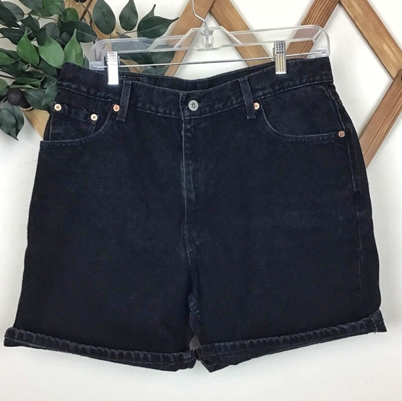 Levi's Pants - Levi's Vintage High-Rise Mom Black Jean Shorts
